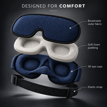 Blue NOCTA sleep mask 3D eye cups